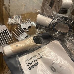 Pet Grooming Vacuum Kit with Attachments